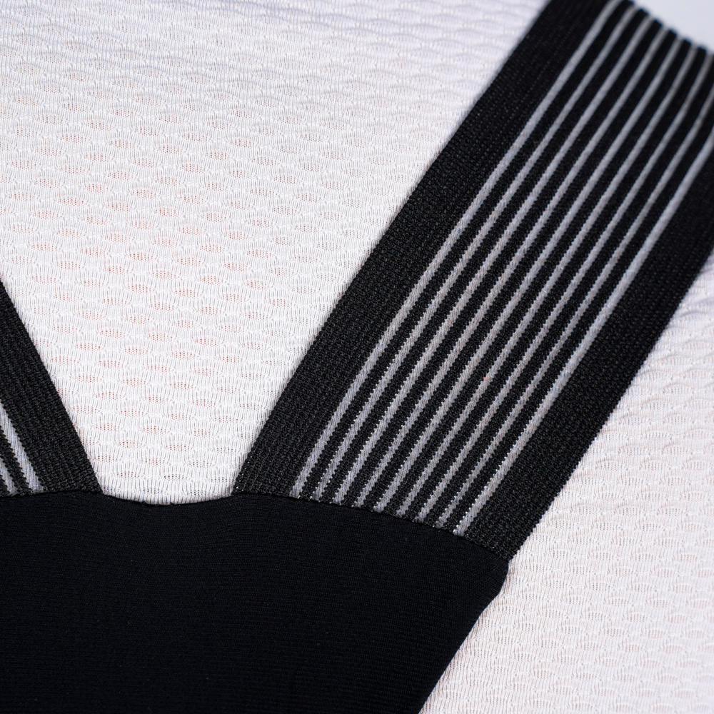 Men's Road Bibtights Black logo white