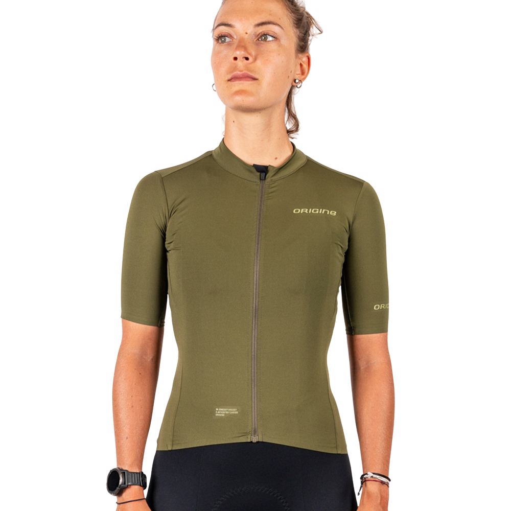 Maillot Route Femme Vert Army