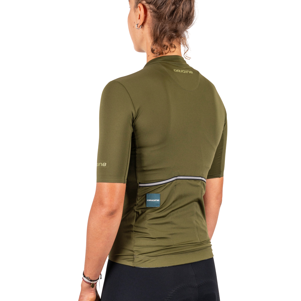 Maillot Route Femme Vert Army