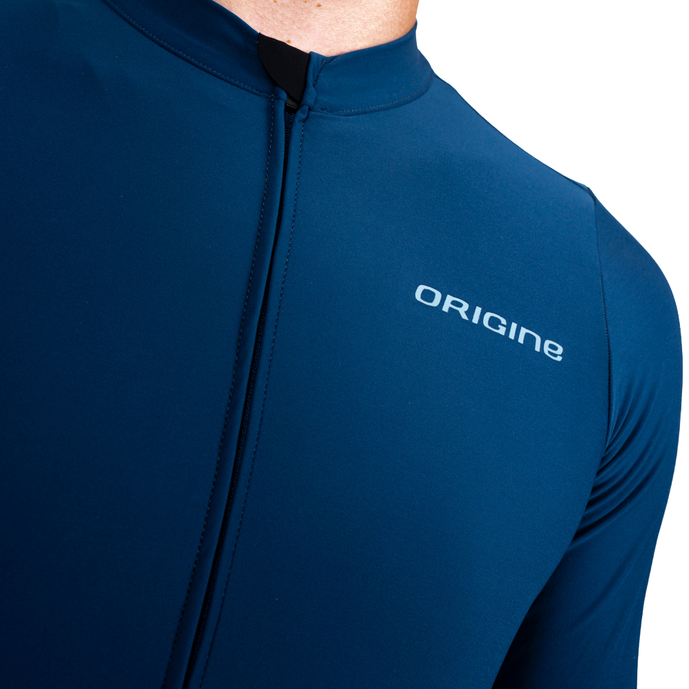 Maillot Route manches longues Unisex Bleu Minuit