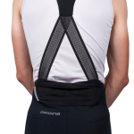 Heren-Road Bib Tight Zwart logogrijs