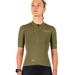 Maillot Route Femme Vert Army